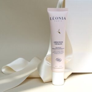 LÉONIA Crème visage Riche Thé Blanc - Soin Éclat Hydratant & Antioxydant