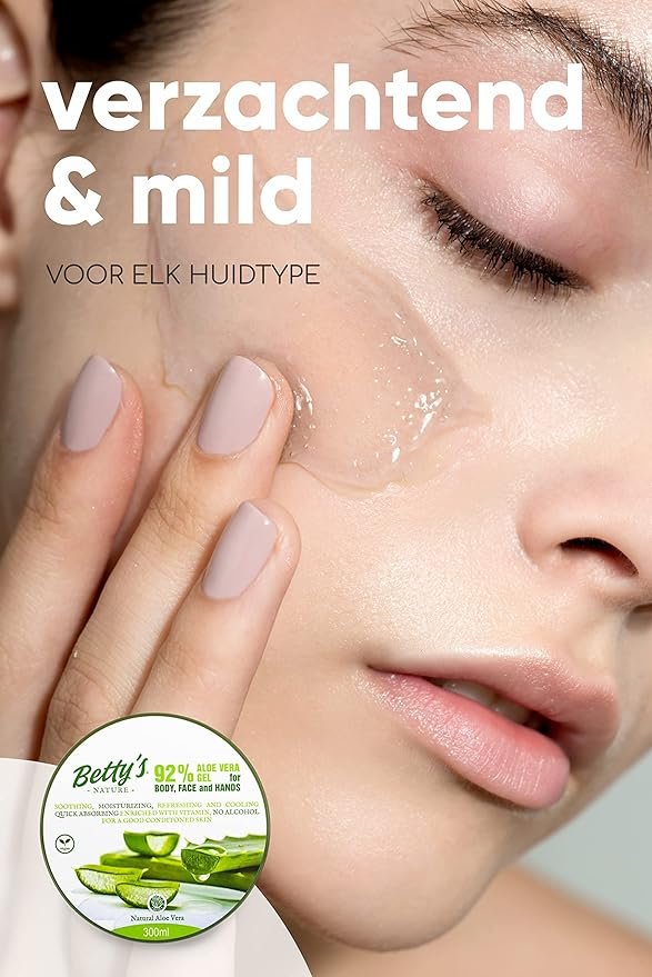 Betty's Apaisantes Gel à l'Aloe Vera Corps Visage et corps 100% Naturel 300ml