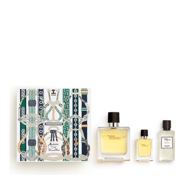 TERRE D'HERMÈS Coffret PURE parfum 75ML + format voyage 12,5ml + lotion après rasage - HERMÈS