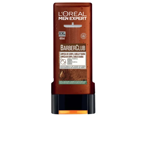 L'Oréal Men Expert Barber Club Gel Douche 3en1-350ml Gel Corps Cheveux & Barbe Homme