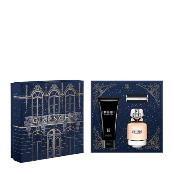 OFFRE NOEL: Givenchy Coffret L'Interdit Eau de Parfum 50ml,Rouge a lèvre et Lait 75ml