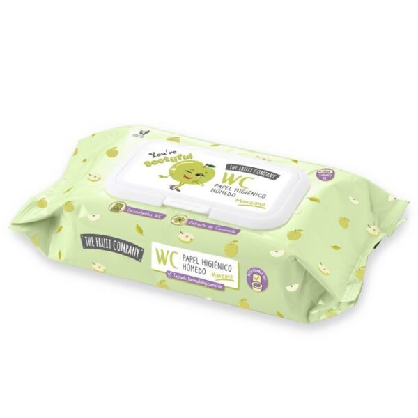 The Fruit Company Lingettes biodegradables Pomme WC XL