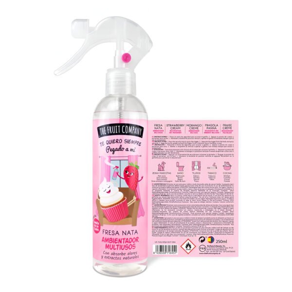 SPRAY AMBIANCE AIR ET TISSU Fraises avec Chantilly 200ml – THE FRUIT COMPANY
