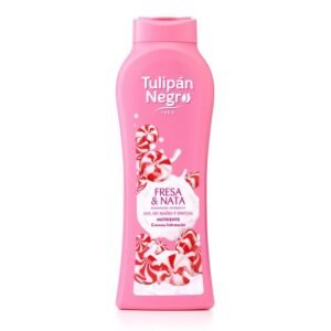2BG01673_1_00be Tulipán Negro Kiss Fraise et Crème Gel de Bain et Douche 650ml