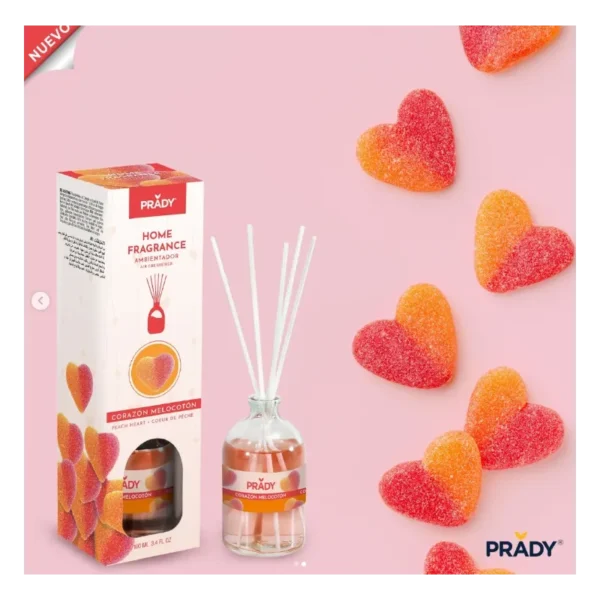 Mikado ( Coeur Pèche )Parfum d'ambiance Prady – 100ML