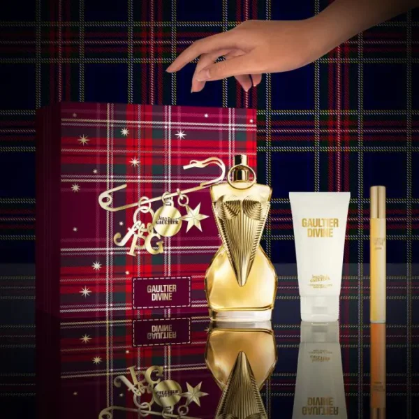 8435415112987_5_ea61 Coffret Jean Paul Gaultier Divine Eau de Parfum 100ml,lait corps75ML et un parfum 10ml