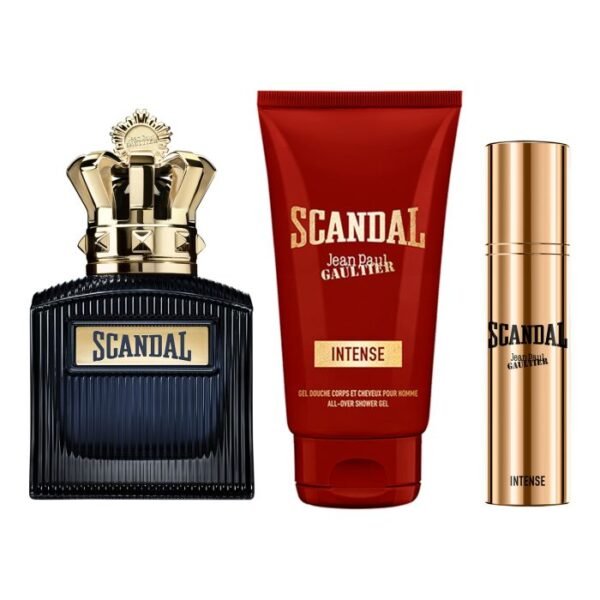 Jean Paul Gaultier Coffret Homme Scandal Intense For Him 100ml,Gel douche75ml et parfum de voyage