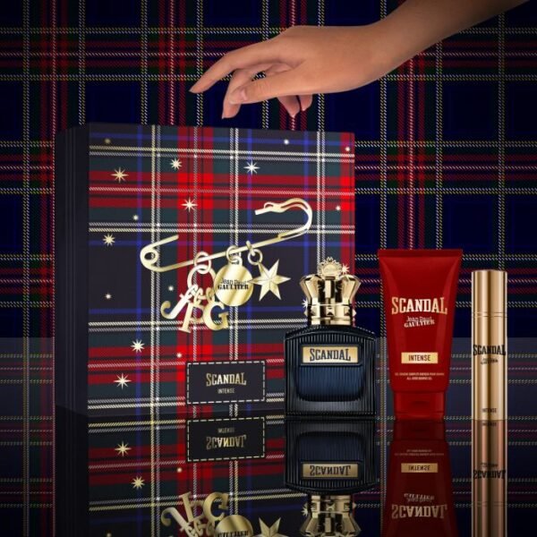 Jean Paul Gaultier Coffret Homme Scandal Intense For Him 100ml,Gel douche75ml et parfum de voyage