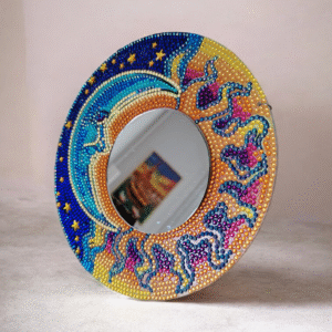 Miroir à poser ou à suspendre Soleil et lune