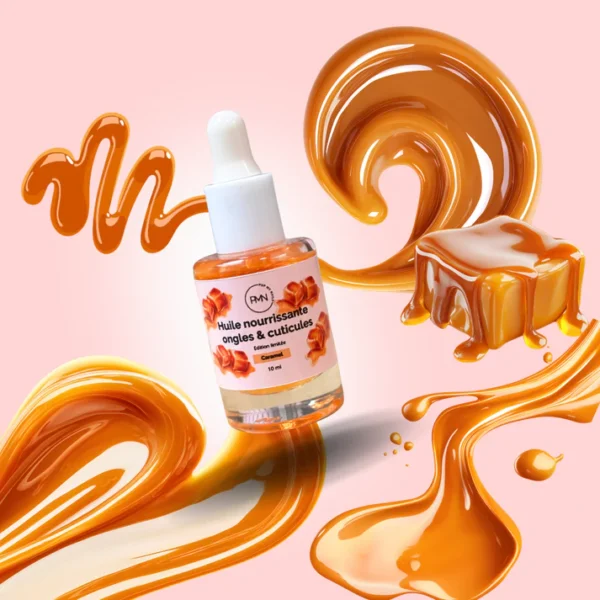 Pop My Nails L'huile nourrissante ongles & cuticules - Edition limitée parfum caramel