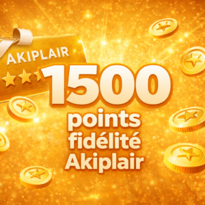 1500 points de fidélité ( un bon d'achat de 50 Euro )