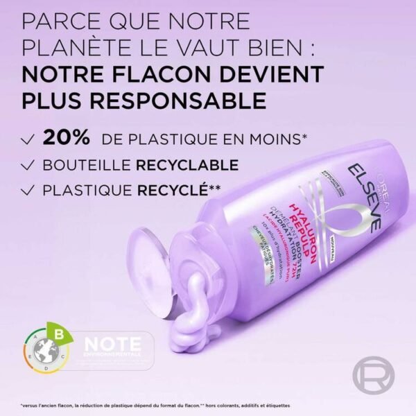 ELSEVE Démêlant Booster Hydratation 72H enrichi en Acide Hyaluronique PUR - L'Oréal Paris