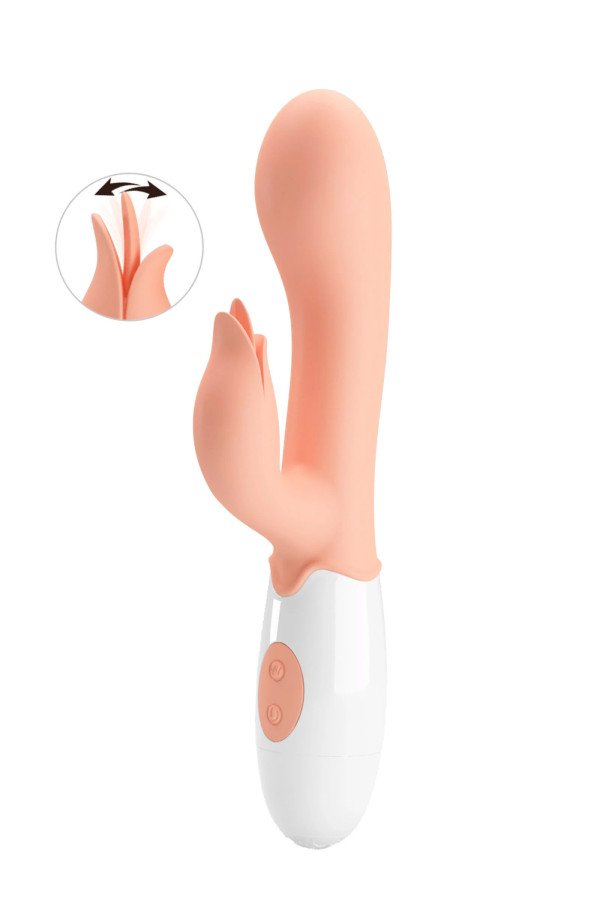 Vibromasseur Bloddy Mary et Languette Clitoris Rabbit 2 moteurs Piles