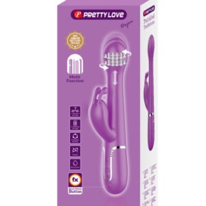 Vibromasseur Rabbit 4-en-1 avec va-et-vient Dejon - Pretty Love