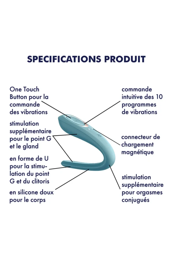 13977 Satisfyer Double Classic - Vibromasseur couple