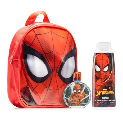 marvel Spiderman-Coffret Sac a Dos 3D Eau de Toilette Vapo 60ml + shampoing 300ml