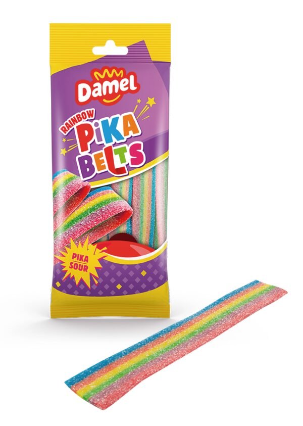 Damel_Rainbow_Pika_Belts Ceintures Arc en ciel Halal 90 gr Rainbow Pika Belts Damel