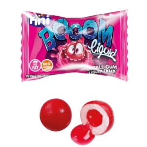 Boom Liquide cœur au goût FRAISE acidulée.