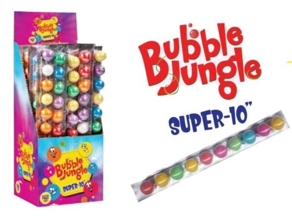 bubble-jungle-super Bubble Jungle Super 10 boules de chewing-gum