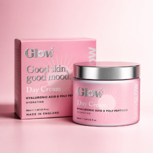 Crème de jour visage Skin Glow acide hyaluronique et polypeptides 50 ml pour une peau éclatante (crème de jour)