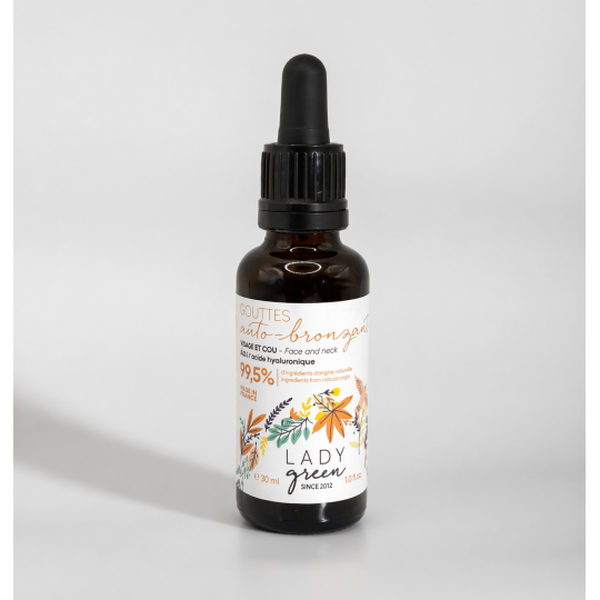 Gouttes auto-bronzantes visage et cou - Lady Green