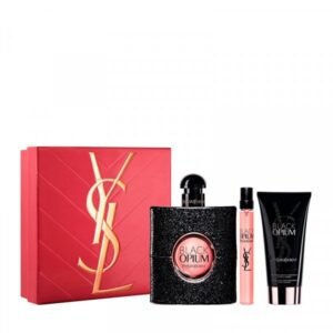 Coffret Cadeau Black Opium yves saint Laurent eau de parfum 90ml 10ml et lait corps