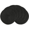 Set de table 6 pièces diamètre 38 cm couleur Noir lavables et résistants à la chaleur