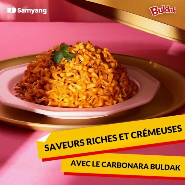 Nouilles Coréennes Buldak Carbonara 130g Samyang
