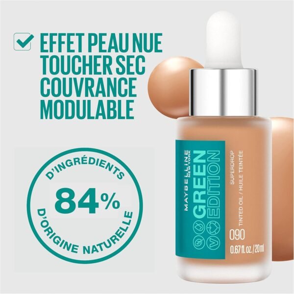 Maybelline New York Fond de Teint Huile Teintée Superdrop Teinte 100