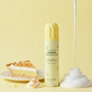 Mousse de douche fouettée Meringue au Citron – Biovène