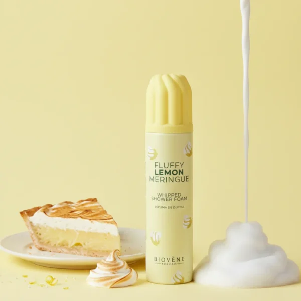 Mousse de douche fouettée Meringue au Citron – Biovène